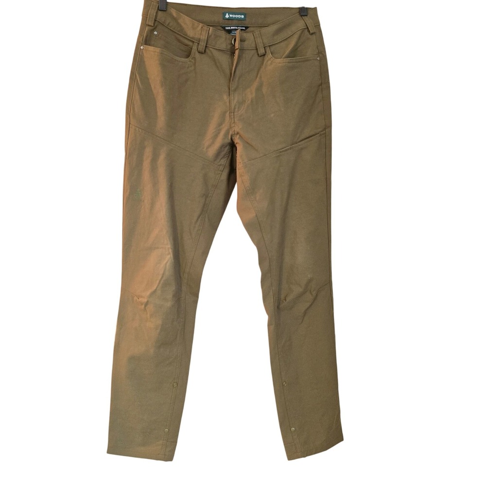 Woods True North Strong Mens Olive‎ Green Hiking Pants Size 32